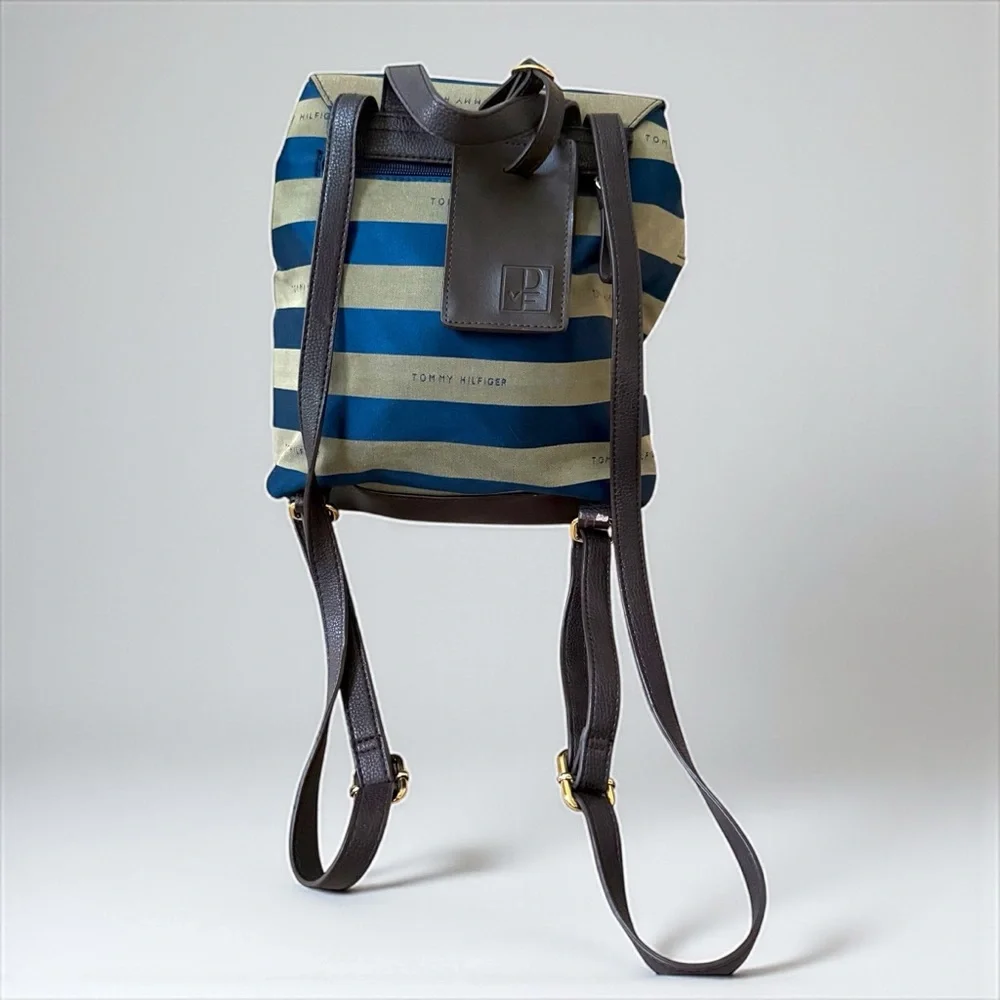 Tommy Hilfiger Striped Mini Backpack | Vintage | Y2K